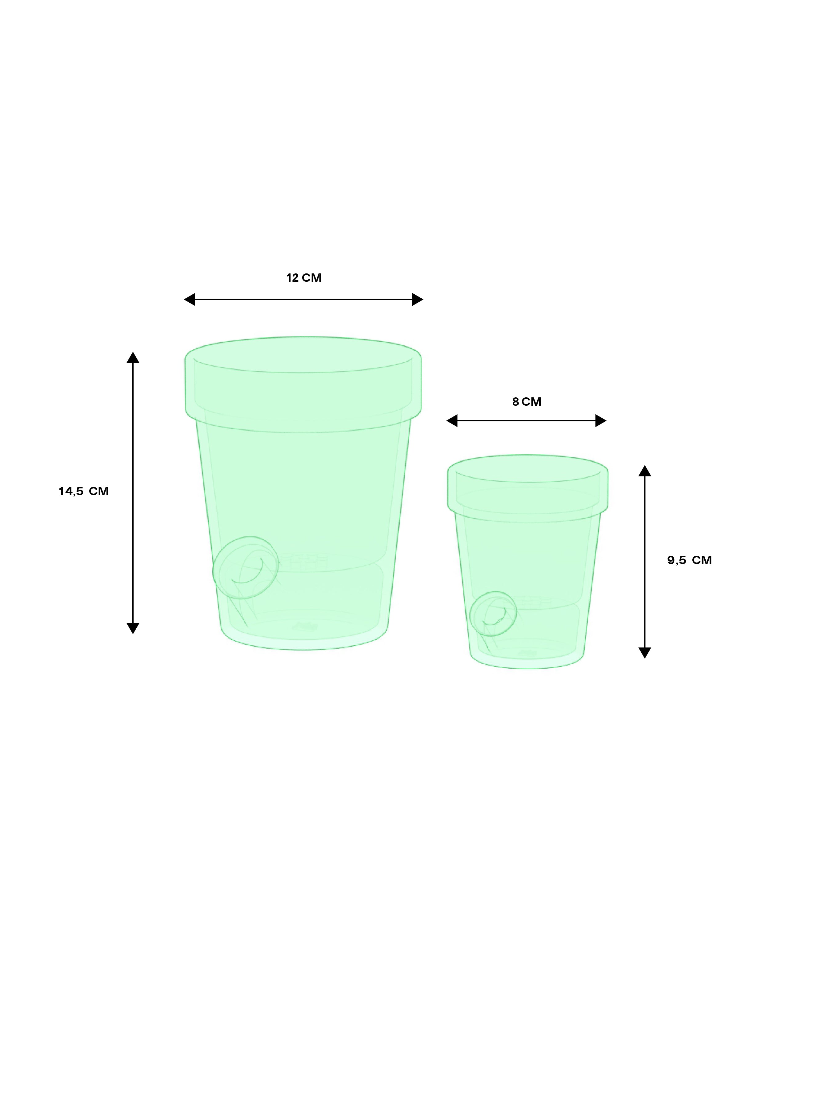 Grand et Petit Pot de Fleurs - PACK FROID