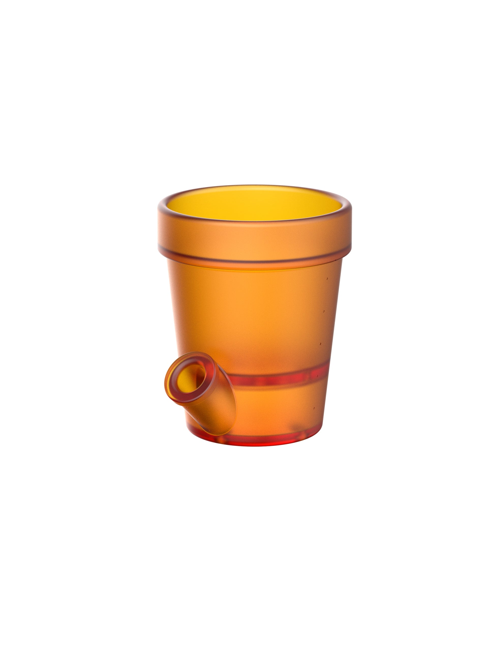 Petit Pot de Fleurs Orange