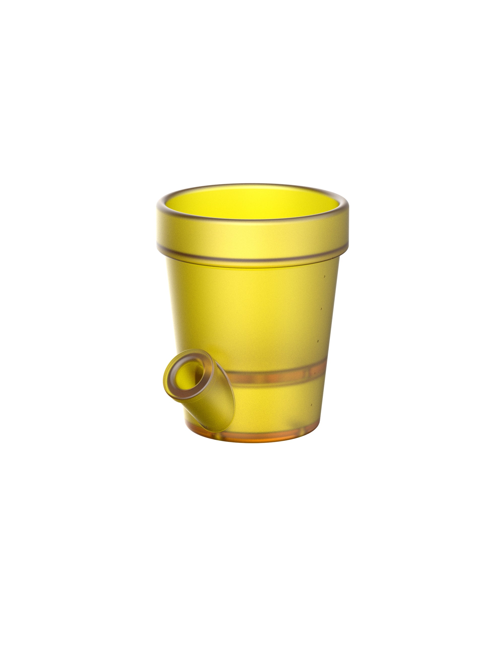 Petit Pot de Fleurs Jaune