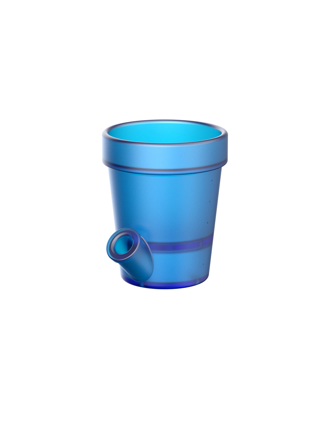 Petit Pot de Fleurs Bleu
