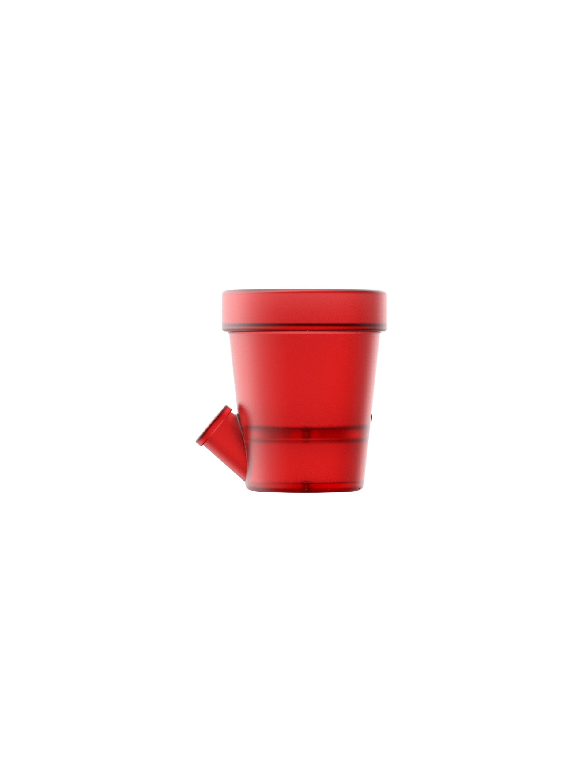 Petit Pot de Fleurs Rouge