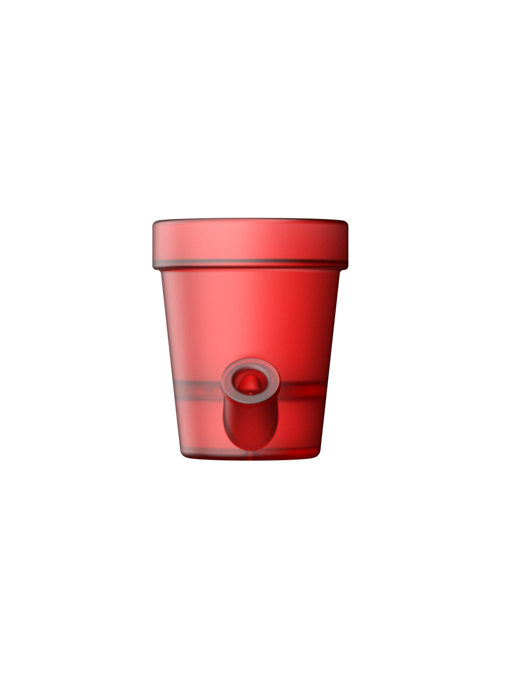 Petit Pot de Fleurs Rouge