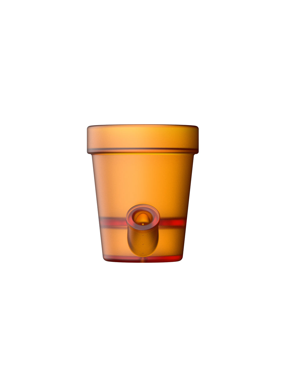 Petit Pot de Fleurs Orange