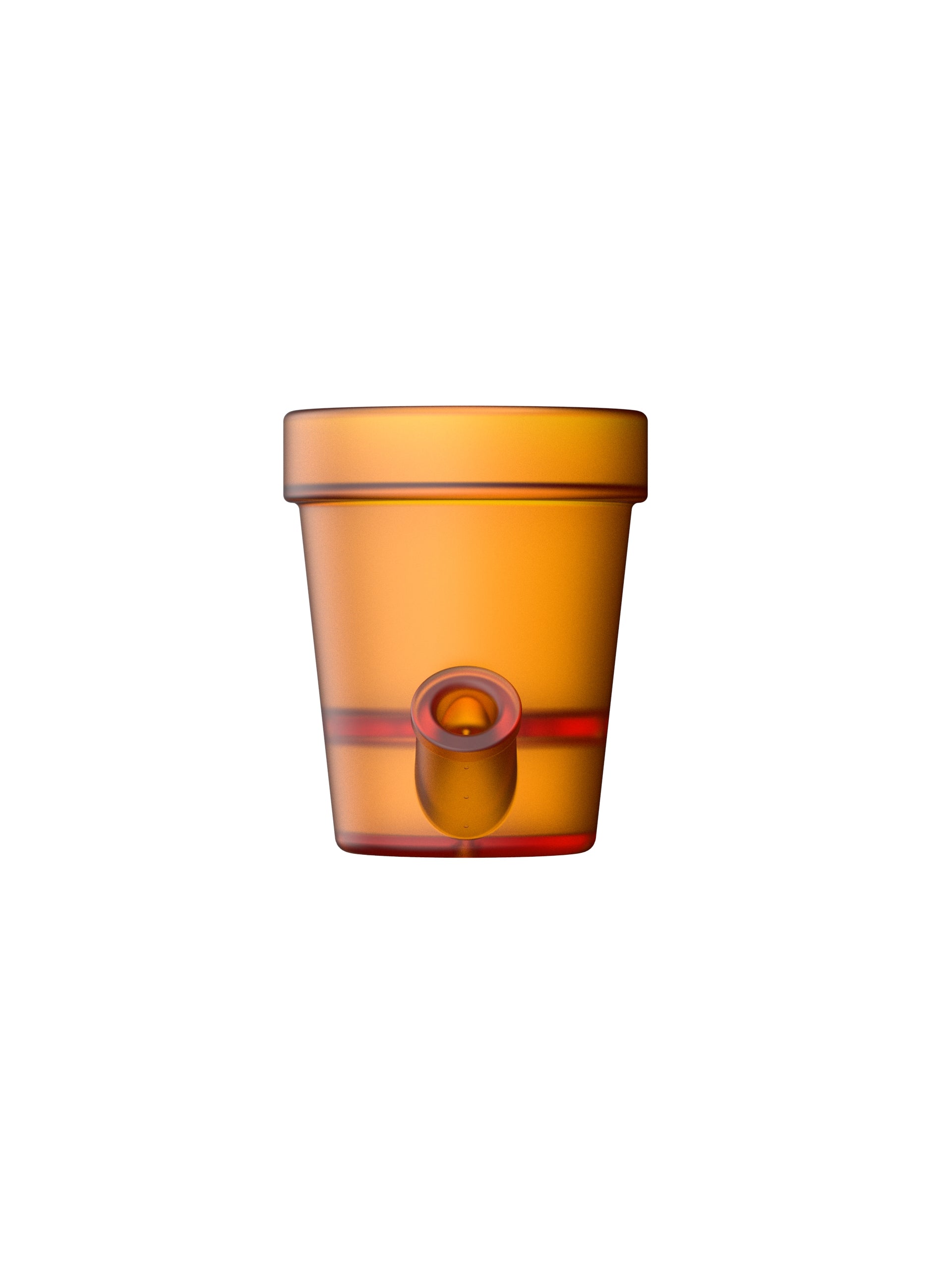 Petit Pot de Fleurs Orange