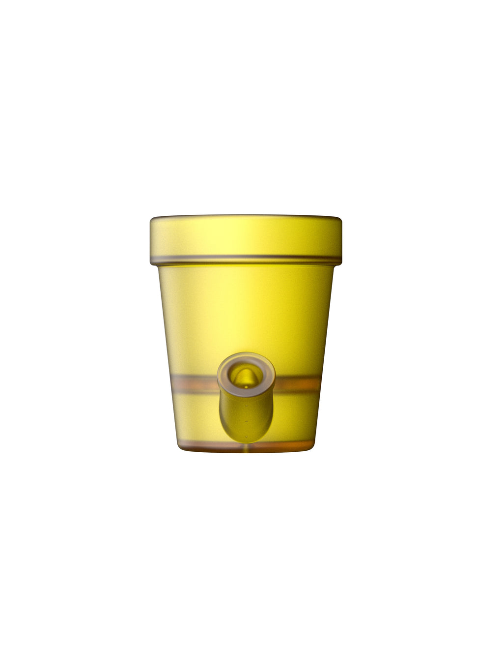 Petit Pot de Fleurs Jaune