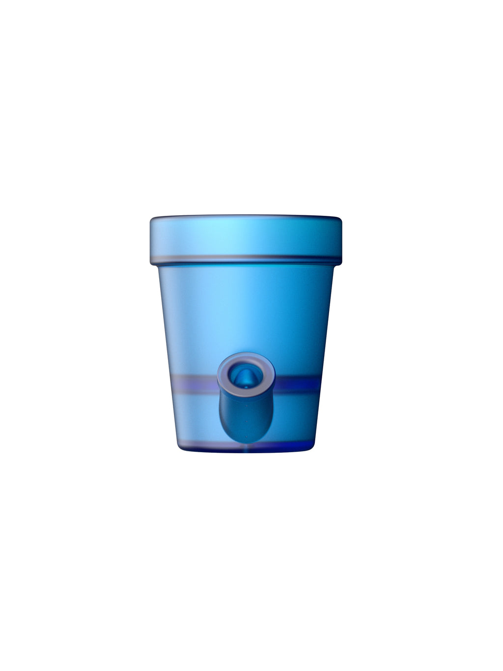 Petit Pot de Fleurs Bleu