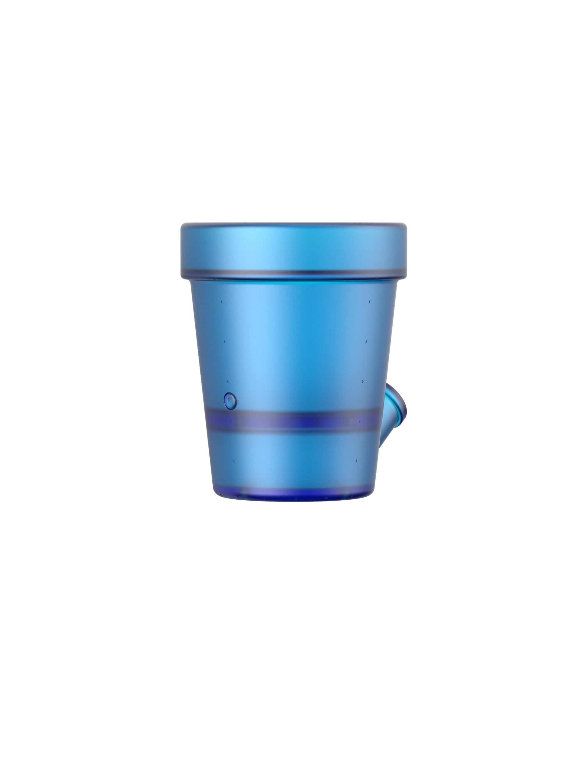 Petit Pot de Fleurs Bleu