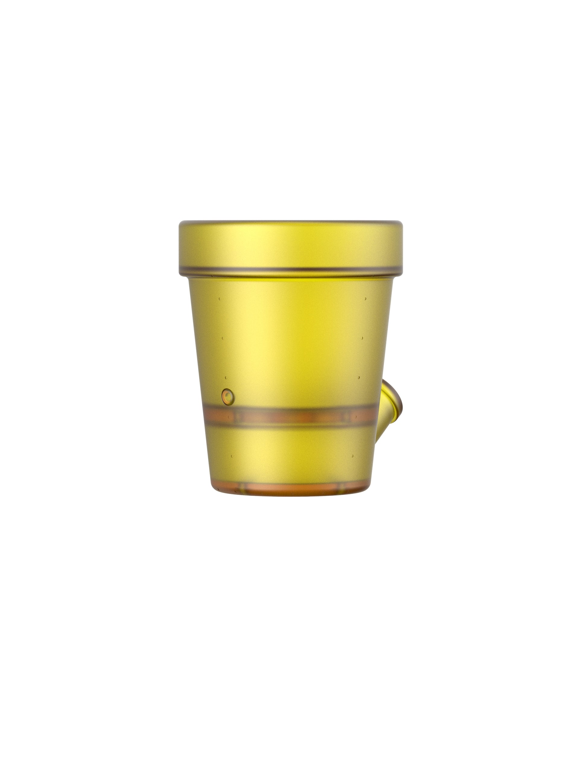 Petit Pot de Fleurs Jaune