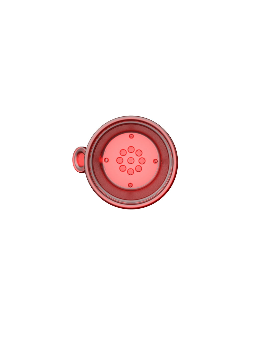 Petit Pot de Fleurs Rouge