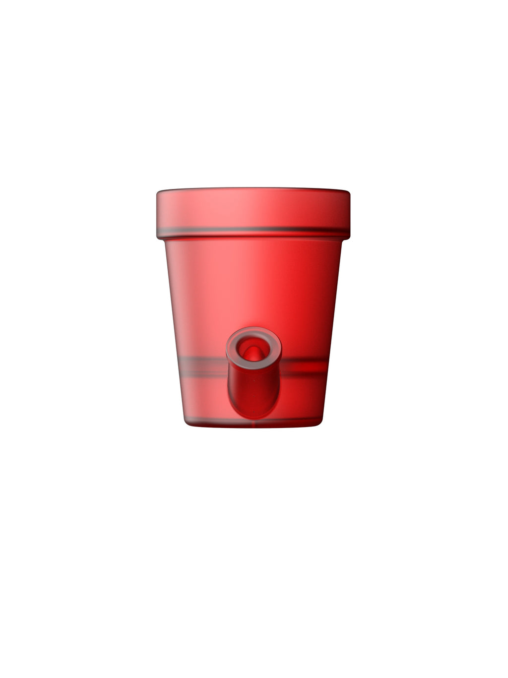 Grand Pot de Fleurs Rouge
