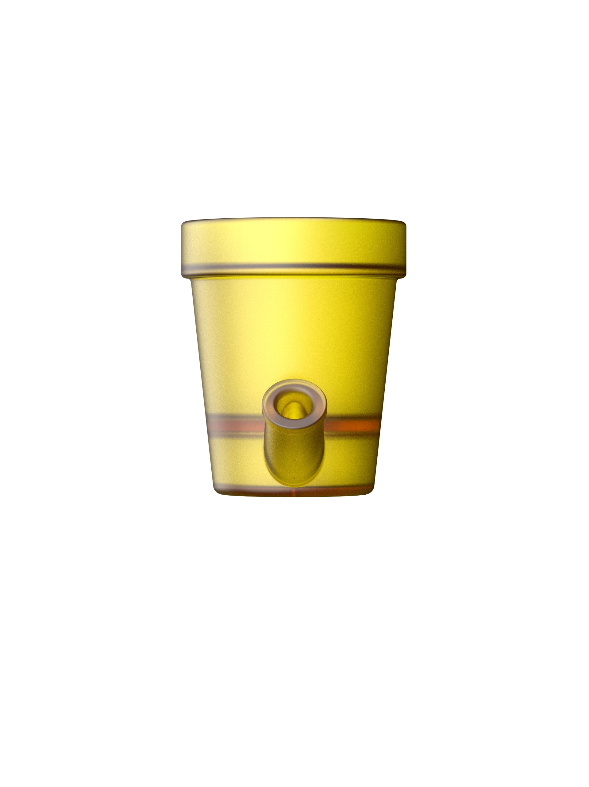 Grand Pot de Fleurs Jaune