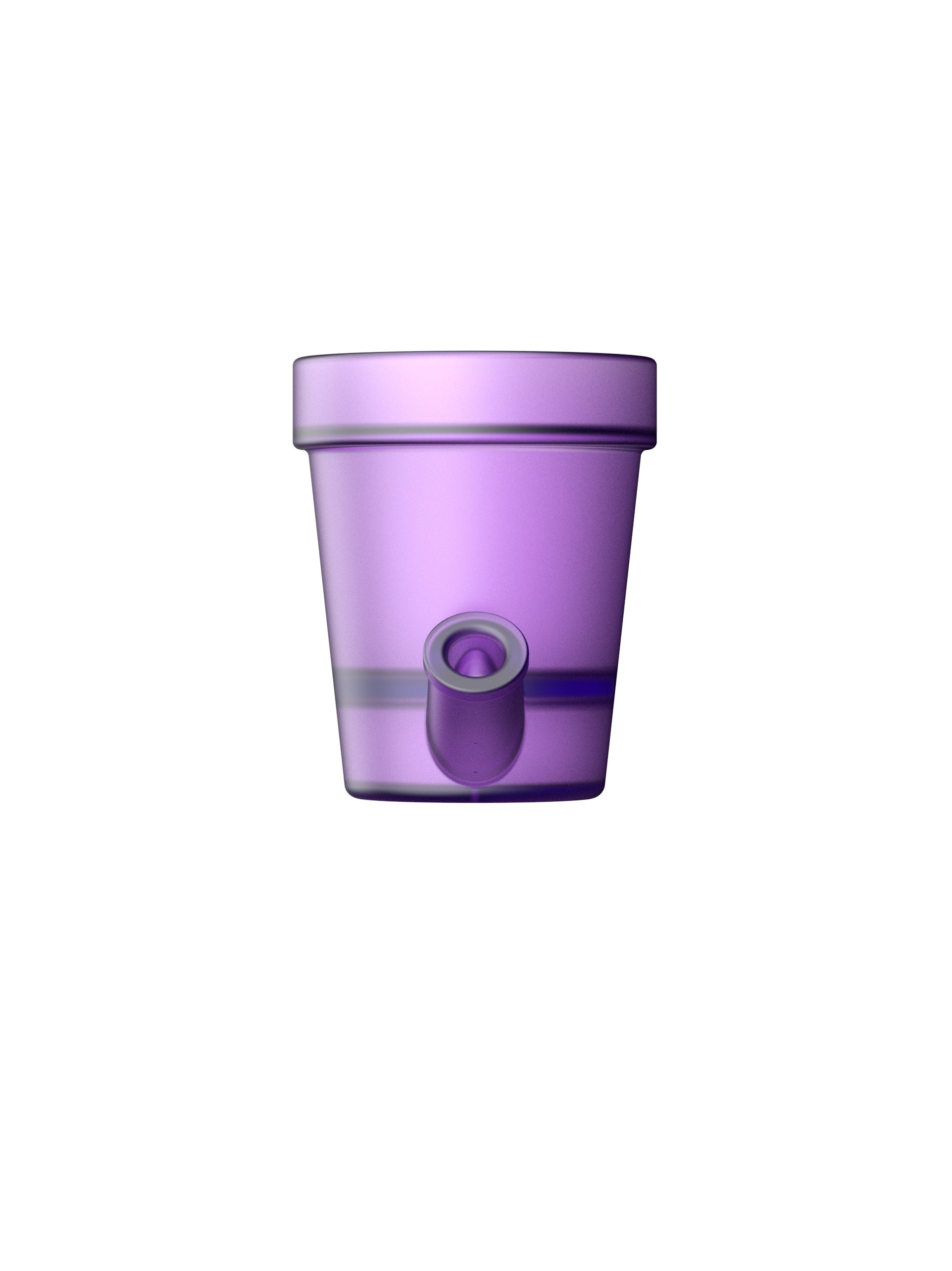 Grand Pot de Fleurs Violet