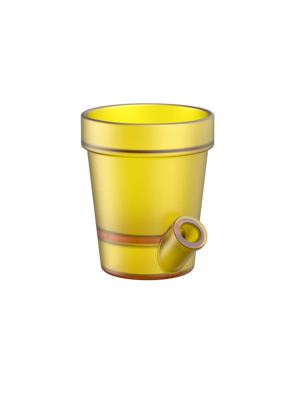 Grand Pot de Fleurs Jaune