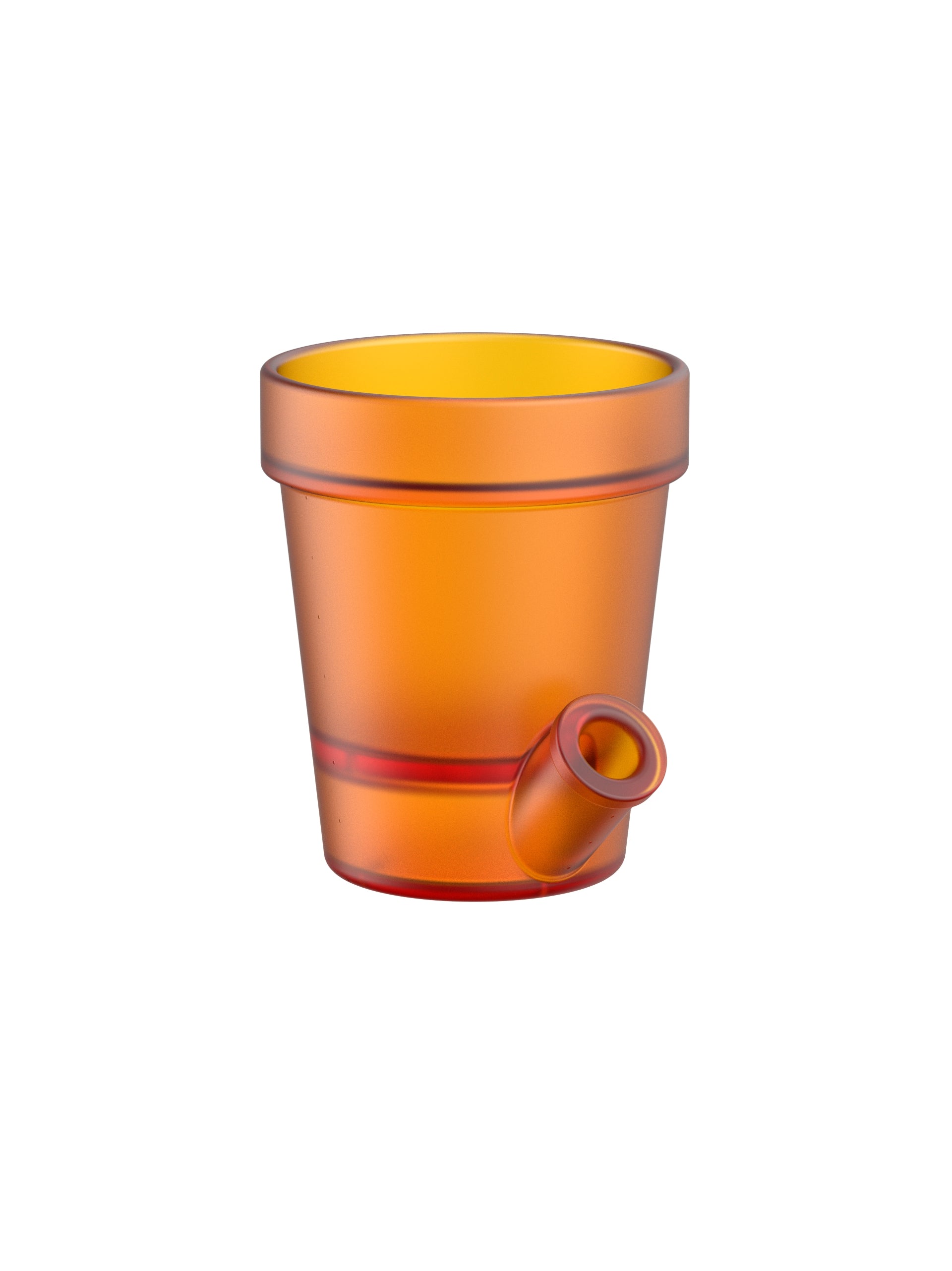 Grand Pot de Fleurs Orange