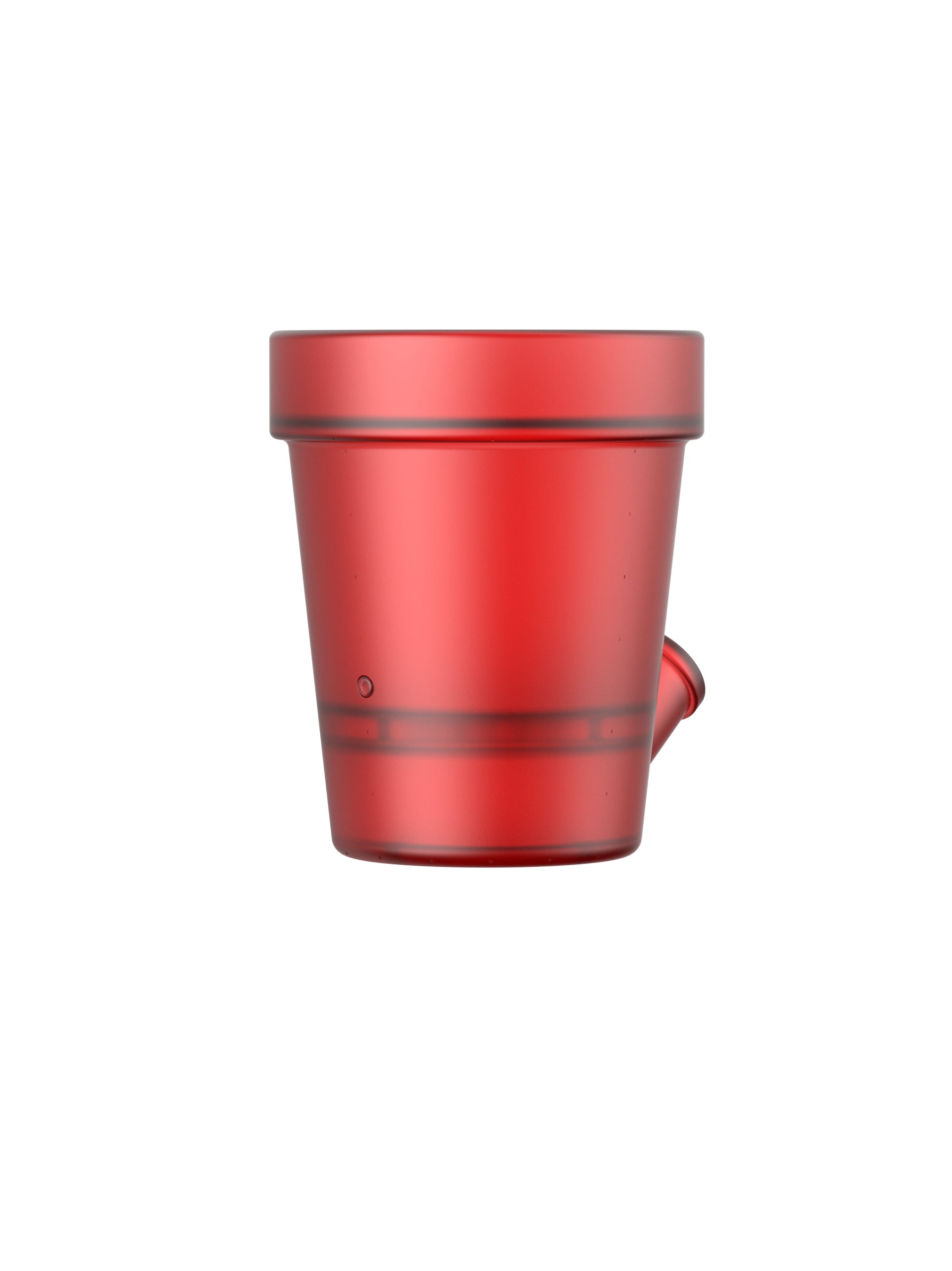 Grand Pot de Fleurs Rouge