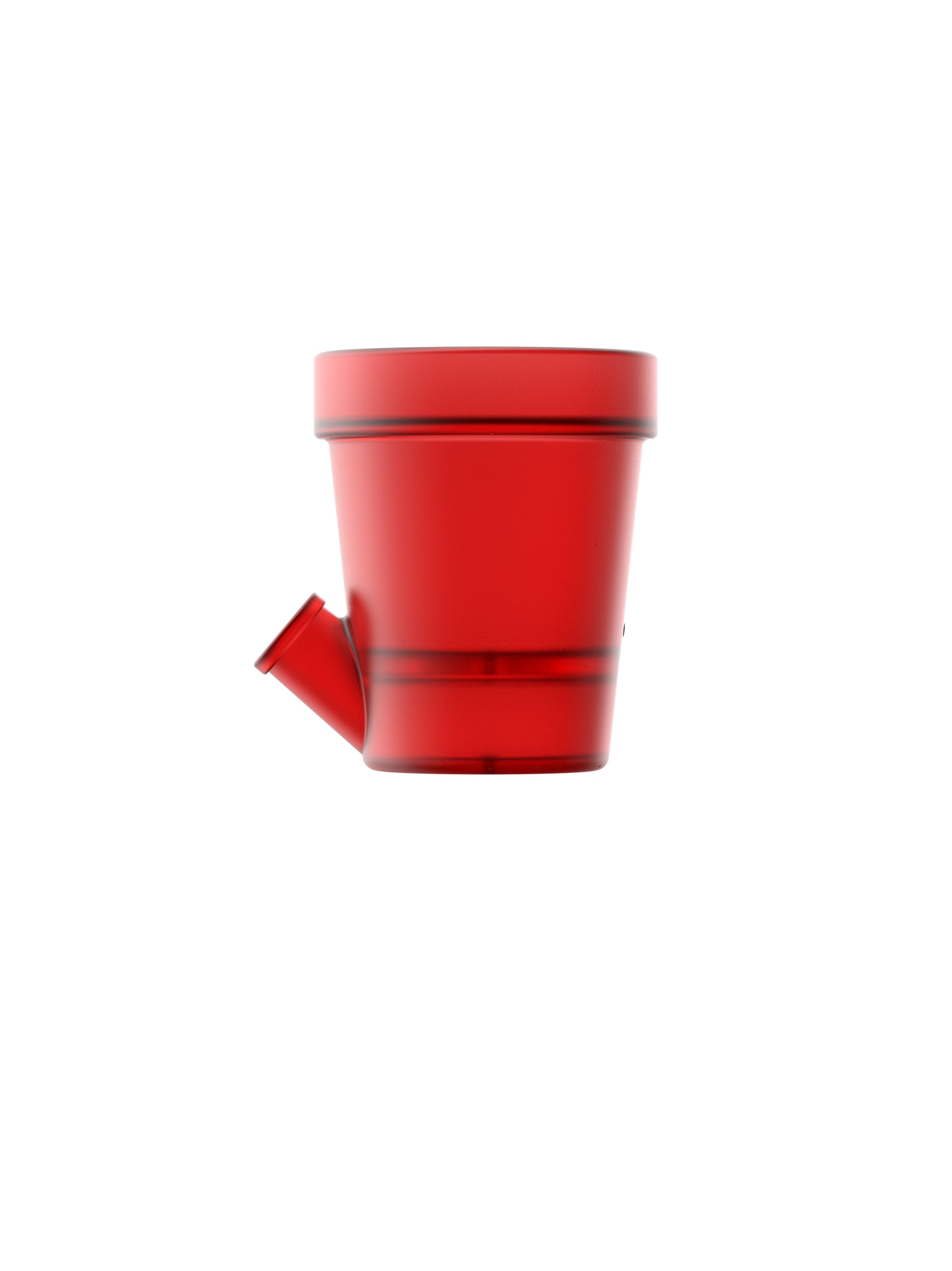 Grand Pot de Fleurs Rouge