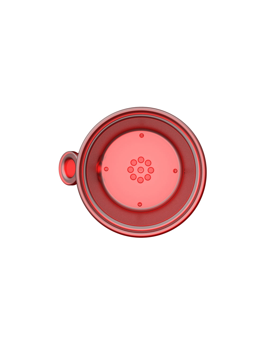 Grand Pot de Fleurs Rouge
