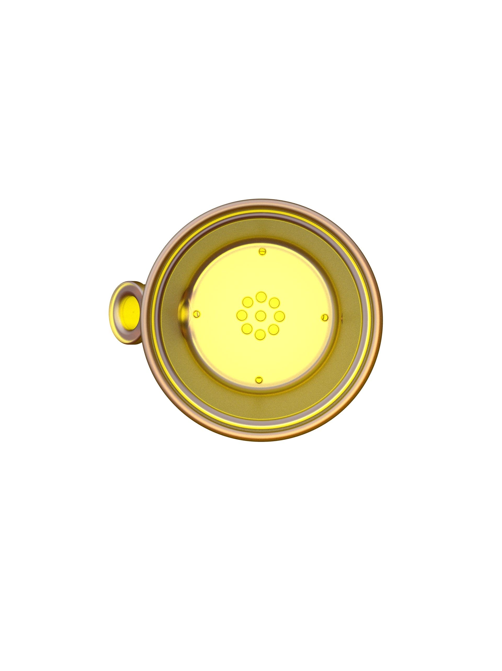 Grand Pot de Fleurs Jaune